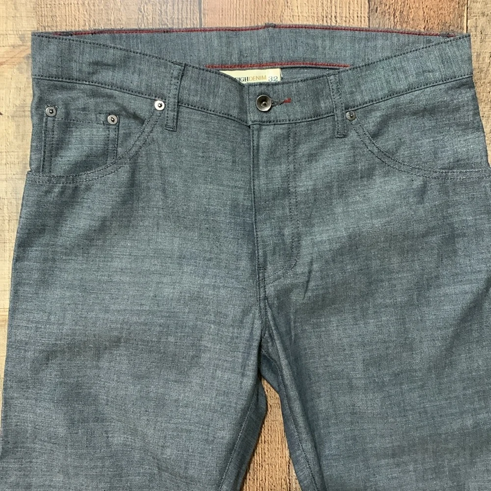 Raleigh Denim Jeans Jones Thin Straight Leg Jeans Pants Size 32 - Picture 6 of 12